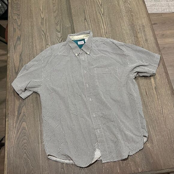 Bugle Boy Company Shirt Button Down Short Sleeve Black and White XXL - Picture 1 of 3